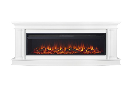 Каминокомплект Rome 60 Белый с очагом Vision 60 LOG LED