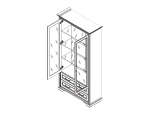 Шкаф Stylius REG2W2S Лиственница сибирская