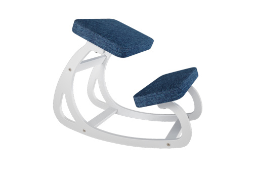 Ортопедический коленный стул Бело-синий